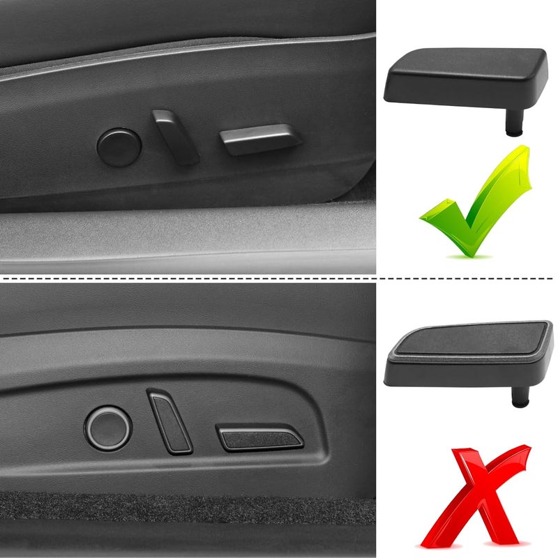 Jaronx Compatible with Tesla Model 3/Y Seat Adjuster Button 2017 2018 2019 2020, Passenger Side Seat Adjustement Switch Back Forward Button Cover for Tesla Model 3/Y 1098843-00-E - Image 2